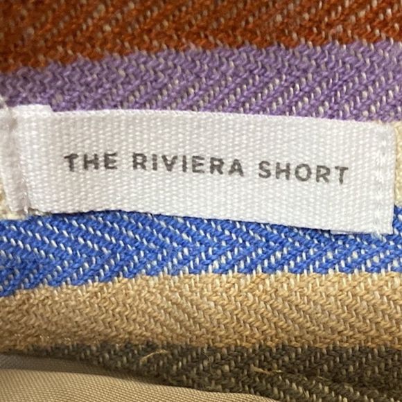 LOFT The Riviera Linen Blend Striped Shorts - Picture 8 of 9